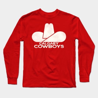 Defunct Calgary Cowboys Hockey Team Long Sleeve T-Shirt